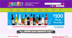 Desktop Screenshot of partiesonline.com.au